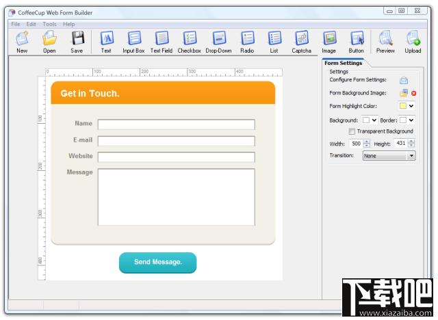 CoffeeCup Web Form Builder,Web Form Builder,网页表单制作工具